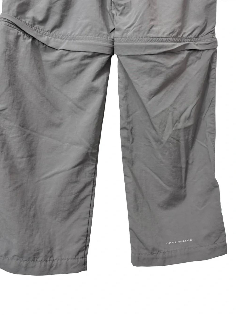 Columbia Youth Boys Omni‎ Shade Silver Ridge IV convertible pants city grey Sz 8